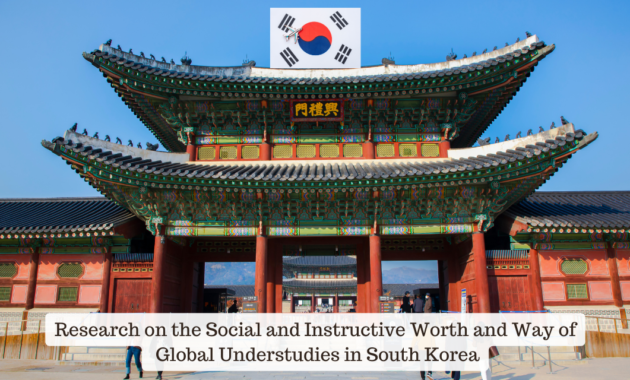 Research on the Social and Instructive Worth and Way of Global Understudies in South Korea